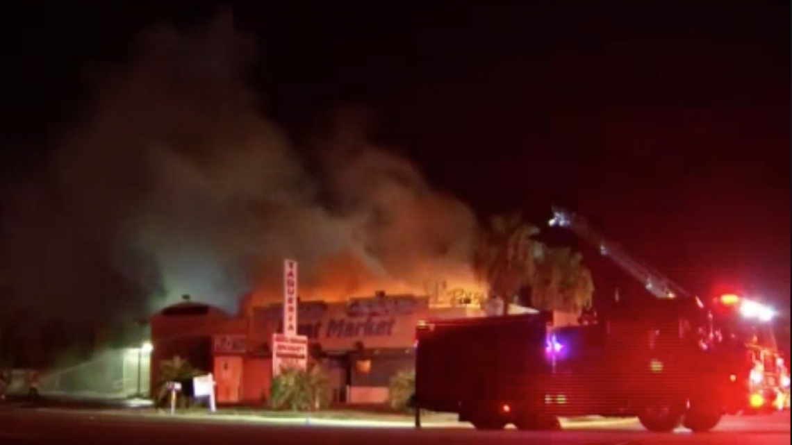 Se registra incendio en una carnicería en Mission 