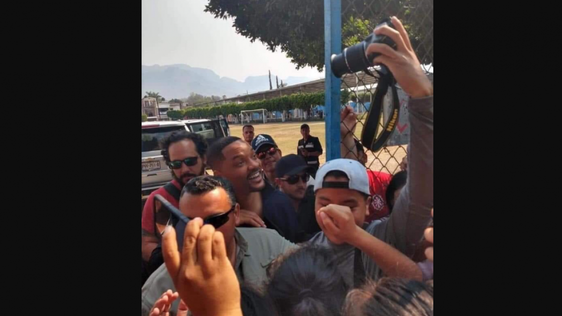 Will Smith sorprende a habitantes de Morelos