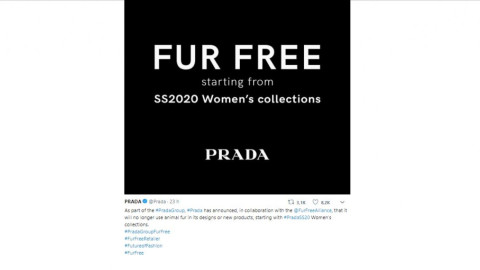 Prada confirma que dejará de usar pieles de animales en 2020