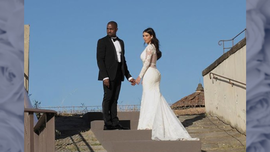 Kim Kardashian publica fotos inéditas de su boda con Kanye West
