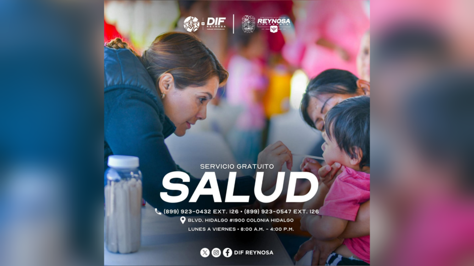 Ofrece DIF-Reynosa atención médica gratuita y de calidad para las familias
