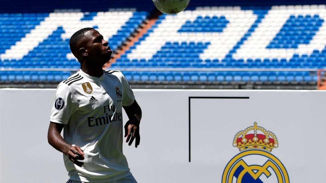 Real Madrid presenta al brasileño Vinicius Jr.