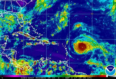 Huracán Irma ya es categoría 4 y se dirige al Caribe