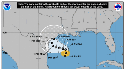 Depresión Tropical 22 con potencial para convertirse en huracán, alertan a las costas de Texas