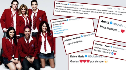 El elenco de RBD se reúne por primera vez en once años y causa emoción
