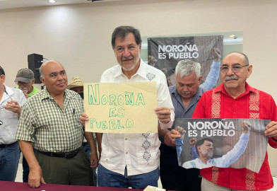 En visita a Reynosa, Noroña respalda libros de texto gratuitos