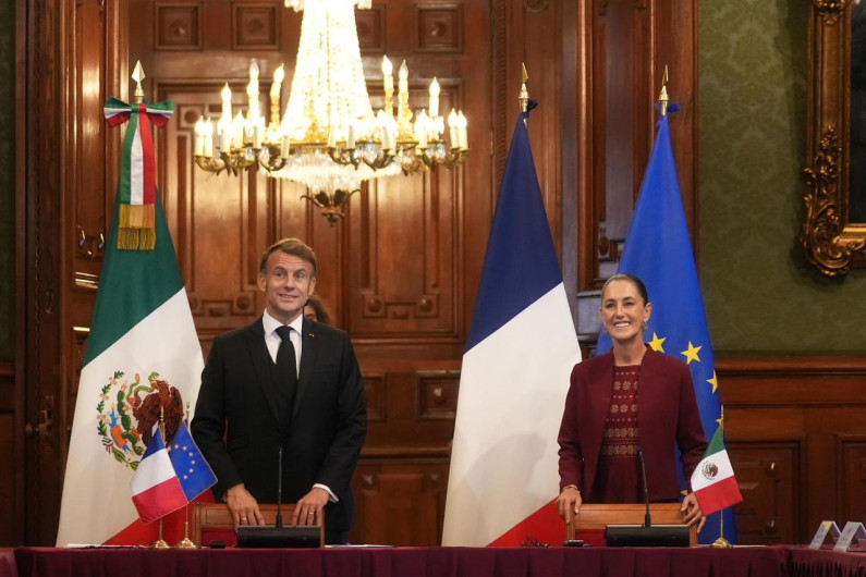 Macron en México: Sheinbaum anuncia acuerdos en cultura, ciencia y comercio 