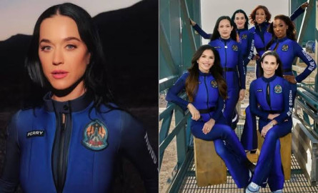 Katy Perry viaja al espacio con una tripulación exclusivamente femenina en un cohete de Blue Origin