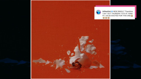 Anuncia Billie Eilish el lanzamiento de su nuevo sencillo "Therefore I Am"