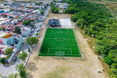 Inauguró Carlos Peña Ortiz Canchas de Usos Múltiples en La Cima por más de 2.6 MDP