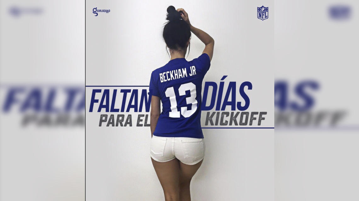 Inicia Jimena Sánchez candente conteo para el inicio de la NFL