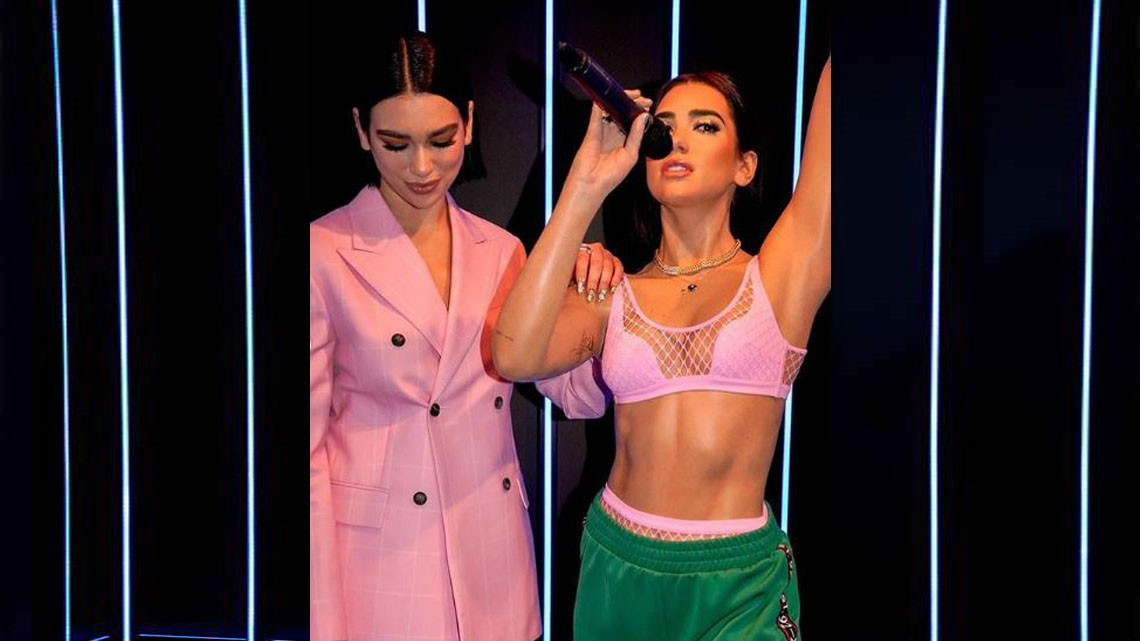 Dua Lipa conoció a su réplica de cera de Ámsterdam