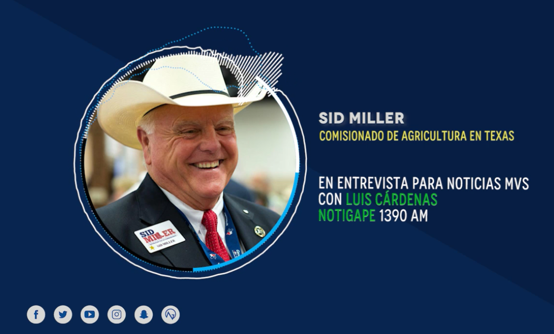 México es nuestro socio comercial más importante: Sid Miller