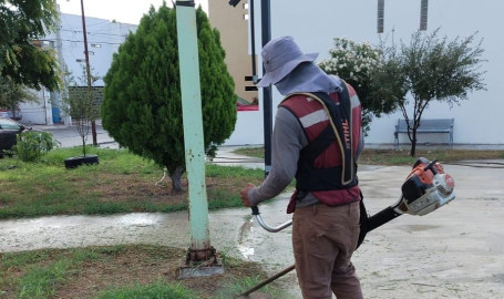 Sanea Gobierno de Reynosa plaza pública de Vista Hermosa 