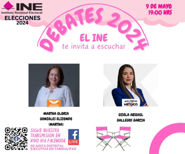 Candidatas a diputadas federales debatirán este jueves