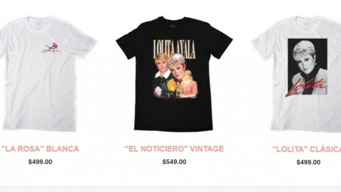 ¡Tomen todo mi dinero! Lolita Ayala crea línea de playeras para recaudar fondos para personas necesitadas