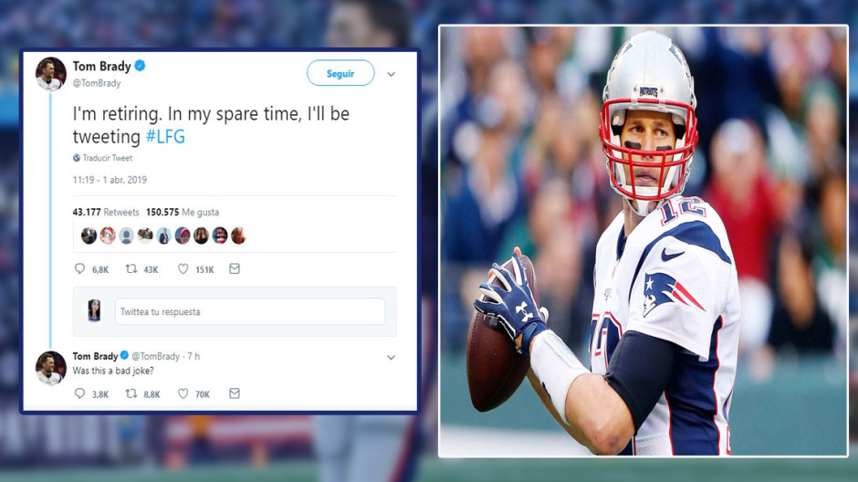 Tom Brady se estrena en twitter anunciando su retiro