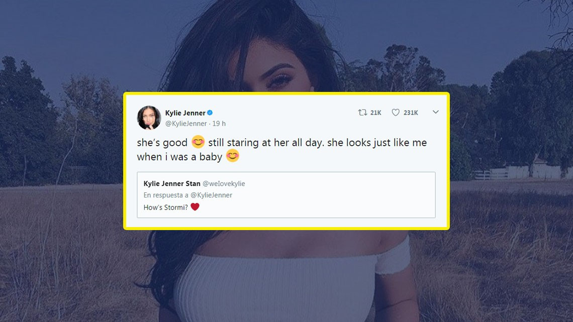 Kylie Jenner revela que su bebé se “parece” a ella de pequeña