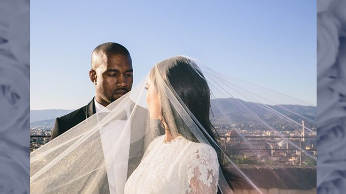Kim Kardashian publica fotos inéditas de su boda con Kanye West