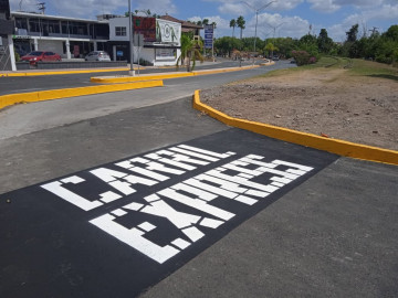  Realizan trabajos para  agilizar tráfico vehicular en el Puente Viejo