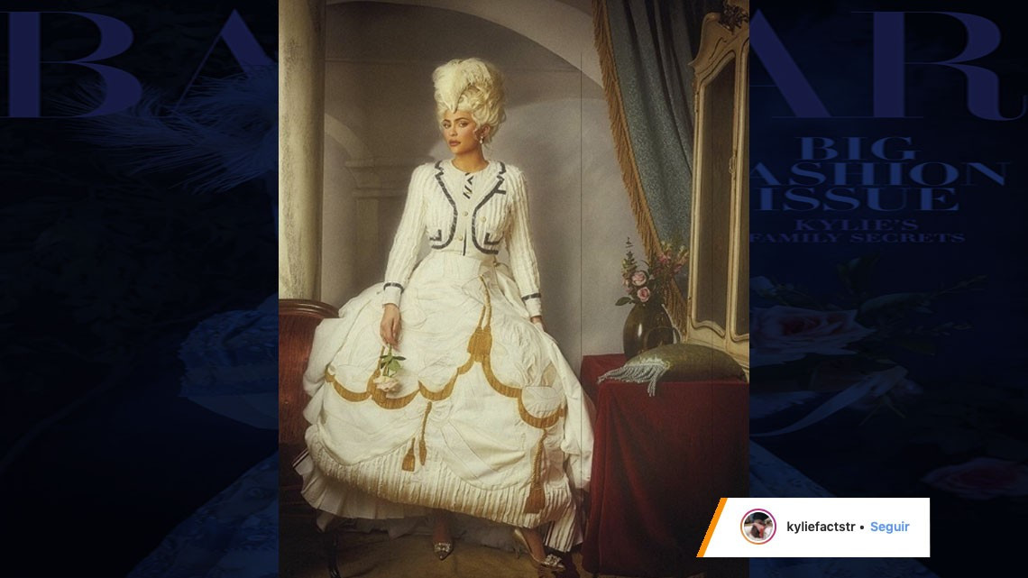 Kylie Jenner se transforma en María Antonieta para la portada de Harper's Baazar