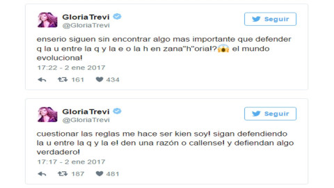 Gloria Trevi es criticada por faltas de ortografía