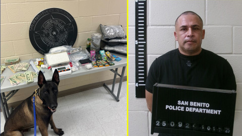 Detienen a hombre en cateo por droga en San Benito