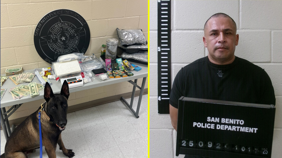 Detienen a hombre en cateo por droga en San Benito