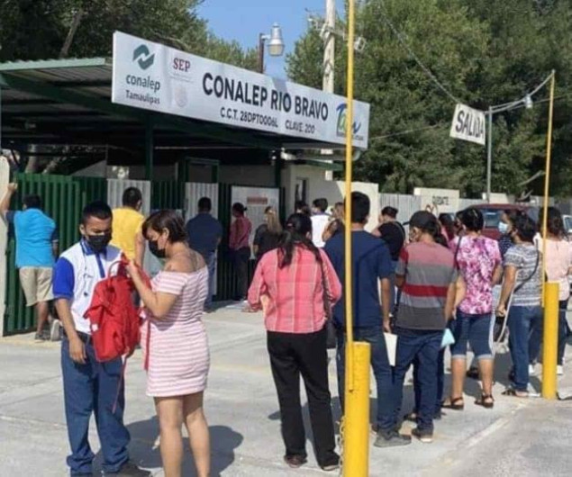 Efectúan regreso a clases presenciales en Río Bravo