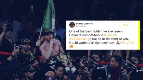 LeBron James felicita al 'Canelo' tras triunfo sobre Golovkin