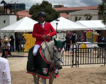 Francisco Pasquel gana oro en salto individual ecuestre en Barranquilla