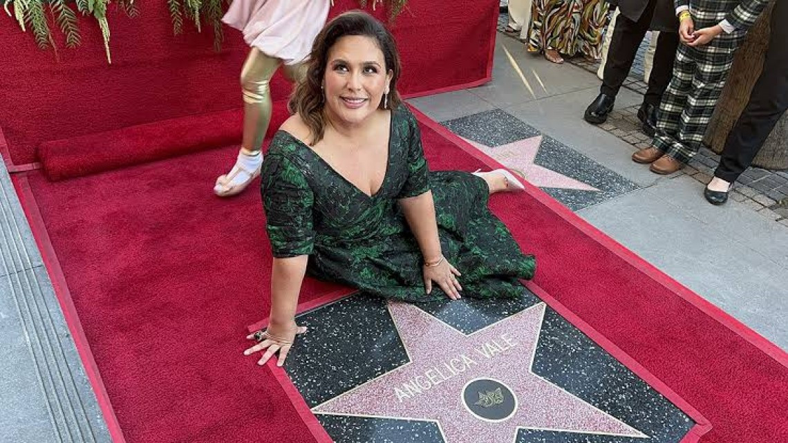 Angélica Vale recibe su estrella en el Paseo de la Fama de Hollywood