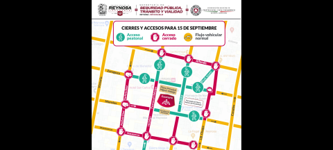 Atentos al cierre de vialidades hoy lunes 15 en la Zona Centro 