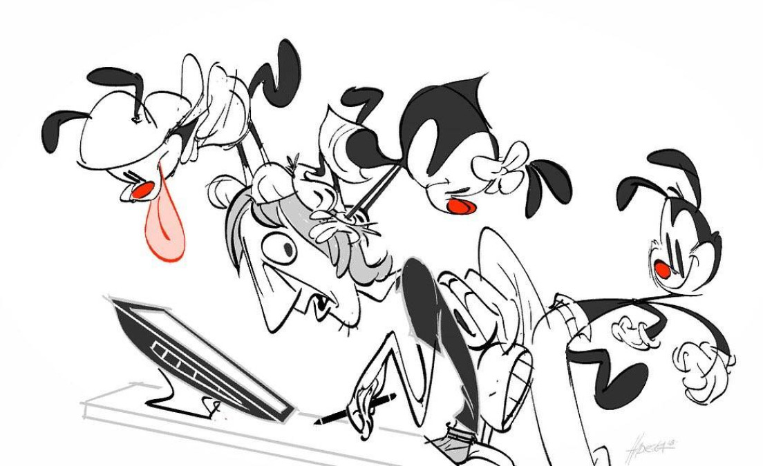 Comparten primera imagen para Yakko, Wakko y Dot del reboot de Animaniacs