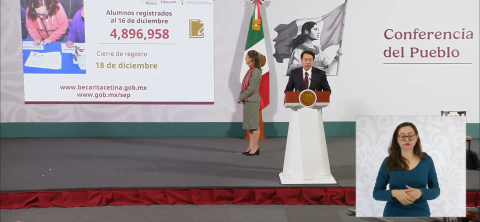 Van más de 4 millones de alumnos registrados para beca Rita Cetina; en enero entregan las tarjetas