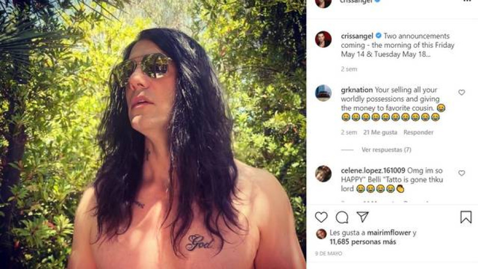 Criss Angel se borra el tatuaje de Belinda