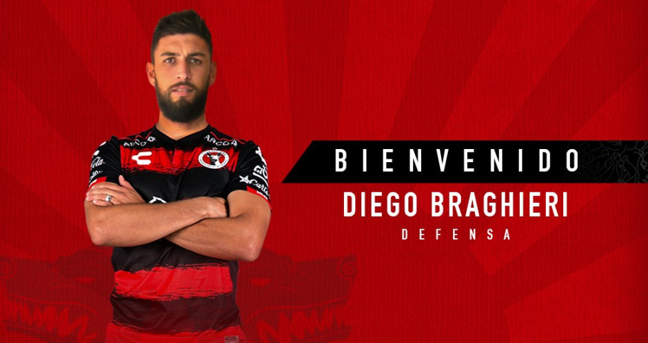 Diego Braghieri primer refuerzo de Xolos de Tijuana 
