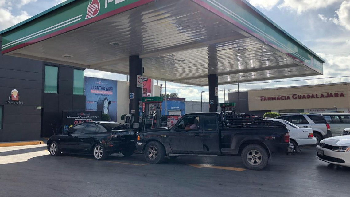 Desabasto de gasolina provoca caos en Matamoros 