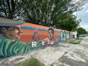 Reconocen con mural resiliencia a la discapacidad