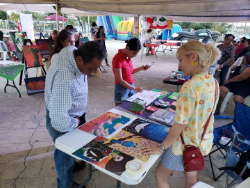 Participaron artesanos en Jardín de Arte Reynosa