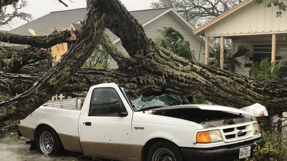 Las impactantes imágenes que dejó Harvey en Rockport,Texas