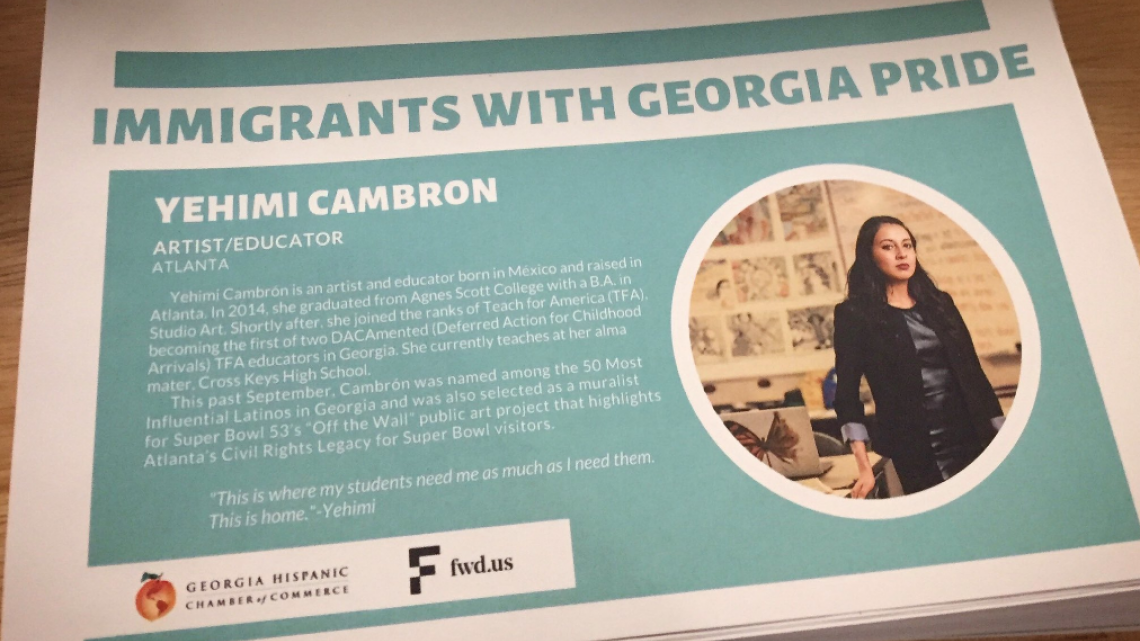 Yehimi Cambrón, la mexicana que pone color al Super Bowl LIII