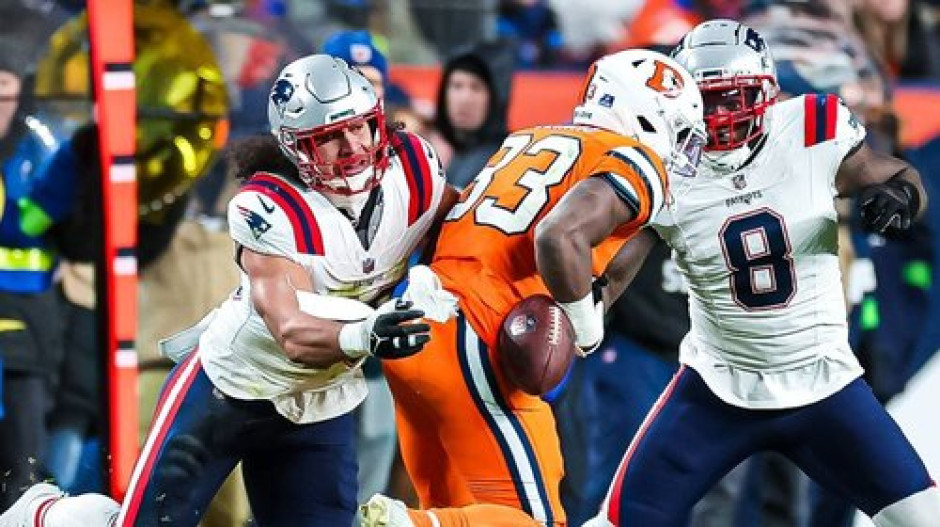 Patriots sorprenden a Broncos y los alejan de playoffs