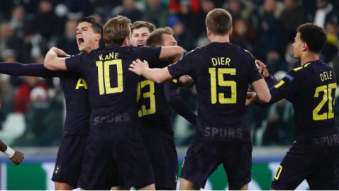 Juventus deja ir la victoria ante el Tottenham