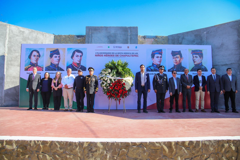 Conmemoraron Municipio y Autoridades Militares a Niños Héroes 