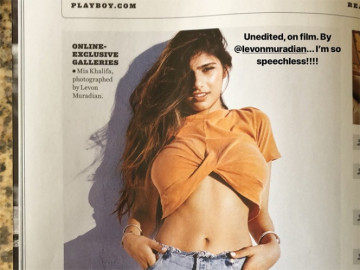 Mia Khalifa ya es conejita de Playboy