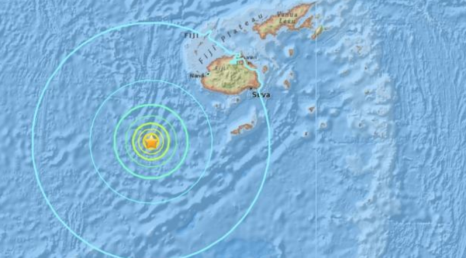 Fiyi registra sismo de 7.2 con posibilidad de tsunami