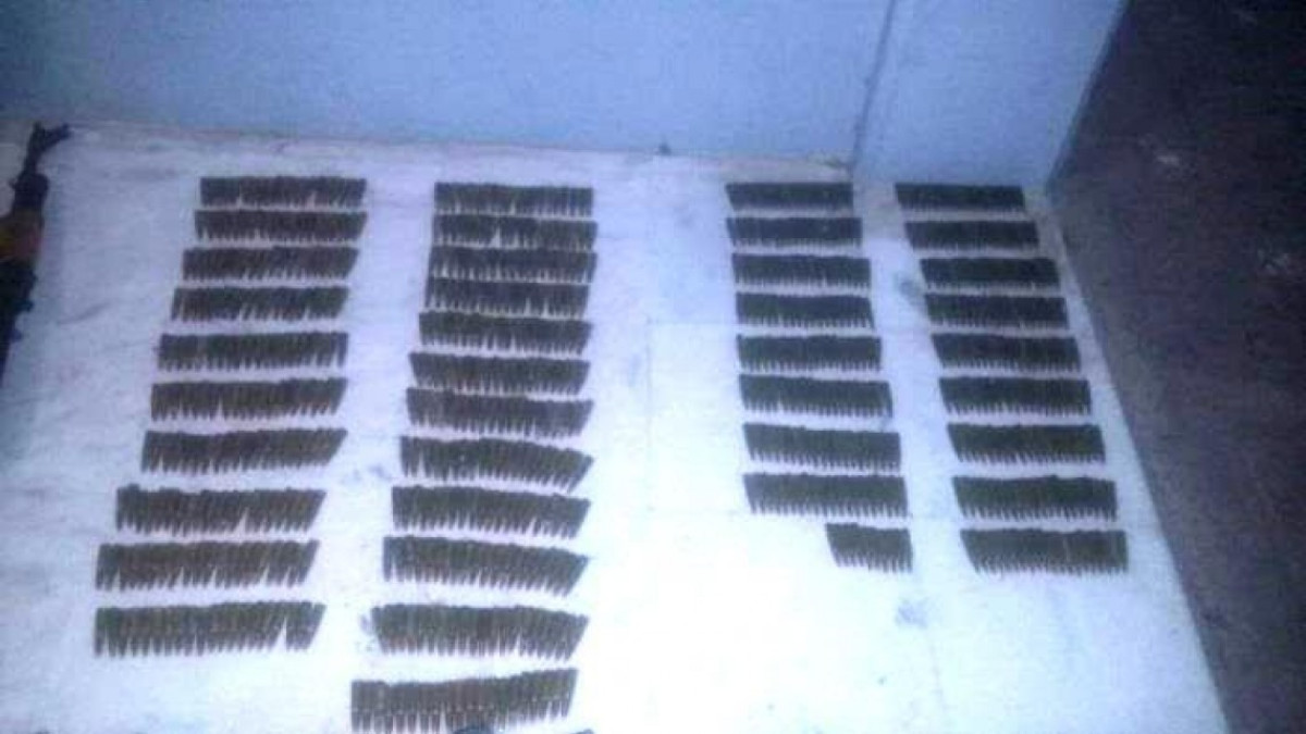  Policía Estatal asegura armas largas, cartuchos útiles y cargadores