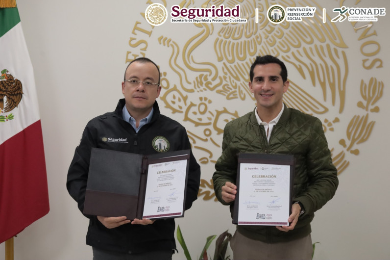 SSPC Y CONADE renuevan convenio para promover el deporte en centros Penitenciarios Federales