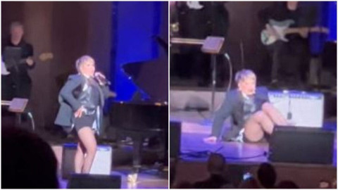 Hospitalizan a Alejandra Guzmán tras caída en pleno show